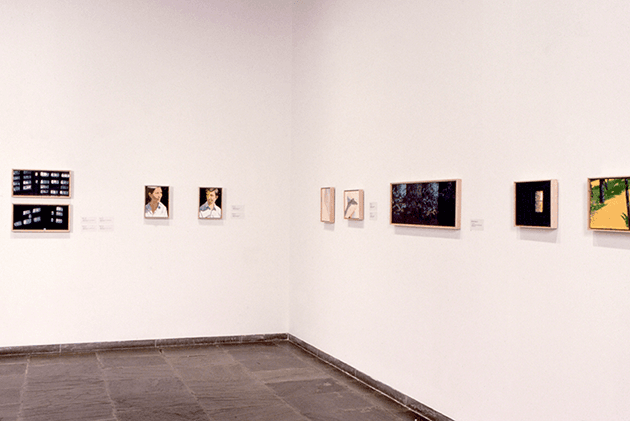 FIG. 1: Installation view of Alex Katz: Small Paintings, 2001. Image: © Whitney Museum of American Art / Licensed by Scala / Art Resource, NY, Artwork: © 2022 Alex Katz / Licensed by VAGA at Artists Rights Society (ARS), New York